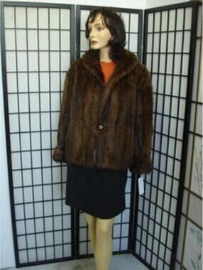 3 SCRAP MUSKRAT FUR JACKETS ON SALE "AS IS"